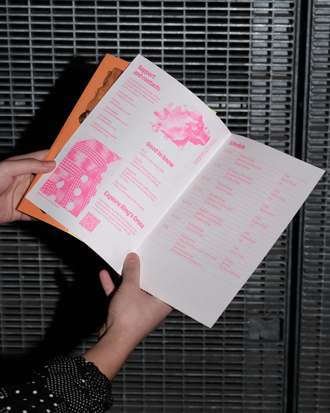 Open day leaflets for Central Saint Martins