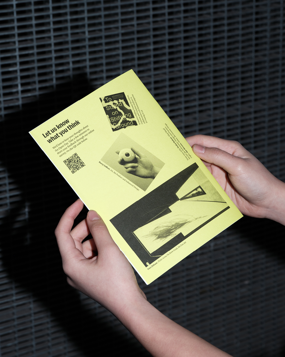 Open day leaflets for Central Saint Martins